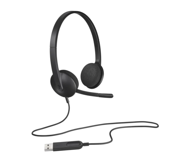 Logitech H340 USB Black Computer Headset ( 981-000477 ) - Image 2