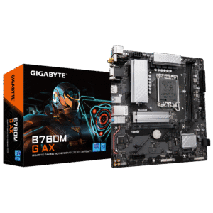 Gigabyte B760M G AX (rev. 1.0) Micro ATX Motherboard ( Intel Socket LGA1700, Supports 14th, 13th, and 12th Gen Intel Core, Pentium Gold and Celeron Cpu, 2 x DDR5 RAM Slots, Max 128GB RAM Support )