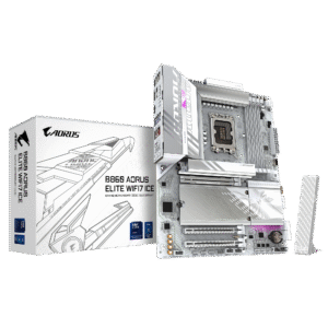 Gigabyte B860 AORUS ELITE WIFI7 ICE ATX Motherboard ( Intel Socket LGA1851, Supports Intel Core Ultra Cpu, 4 x DDR5 RAM Slots, Max 256GB RAM Support )