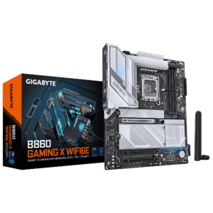 Gigabyte B860 GAMING X WIFI6E ATX Motherboard ( Intel Socket LGA1851, Support Intel Core Ultra Cpu, 4 x DDR5 RAM Slots, Max 256GB RAM Support )