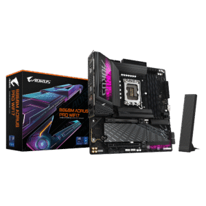 Gigabyte B860M AORUS PRO WIFI7 Micro ATX Motherboard ( Intel Socket LGA1851, Support Intel Core Ultra Cpu, 4 x DDR5 RAM Slots, Max 256GB RAM Support )