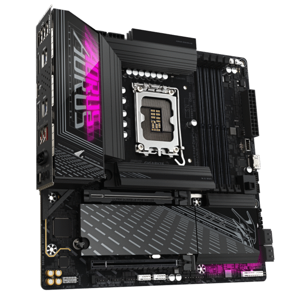 Gigabyte B860M AORUS PRO WIFI7 Micro ATX Motherboard ( Intel Socket LGA1851, Support Intel Core Ultra Cpu, 4 x DDR5 RAM Slots, Max 256GB RAM Support ) - Image 2