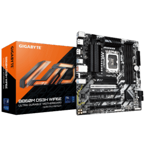 Gigabyte B860M DS3H WIFI6E (rev. 2.0) Micro ATX Motherboard ( Intel LGA1851 Socket, Support Intel Core Ultra Cpu, 4 x DDR5 RAM Slots, Max 256GB RAM Support )