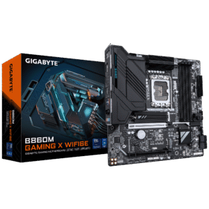 Gigabyte B860M GAMING X WIFI6E (rev. 2.0) Micro ATX Motherboard ( Intel Socket LGA1851, Support Intel Core Ultra Cpu, 4 x DDR5 RAM Slots, Max 256GB RAM Support )