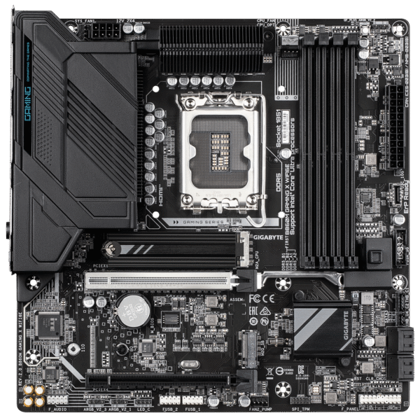 Gigabyte B860M GAMING X WIFI6E (rev. 2.0) Micro ATX Motherboard ( Intel Socket LGA1851, Support Intel Core Ultra Cpu, 4 x DDR5 RAM Slots, Max 256GB RAM Support ) - Image 3