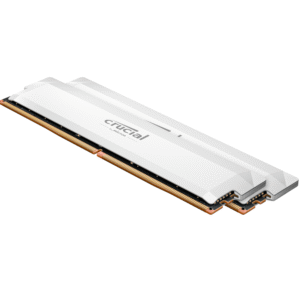 Crucial Pro OC 32GB (16GBx2) DDR5 6000MHz CL36 UDIMM White Gaming Desktop RAM ( CP2K16G60C36U5W )