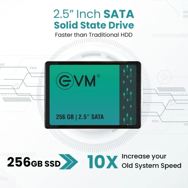 EVM 256GB 2.5-Inch SATA 3D TLC NAND Flash Fast Performance Internal SSD ( EVM25/256GB ) - Image 3