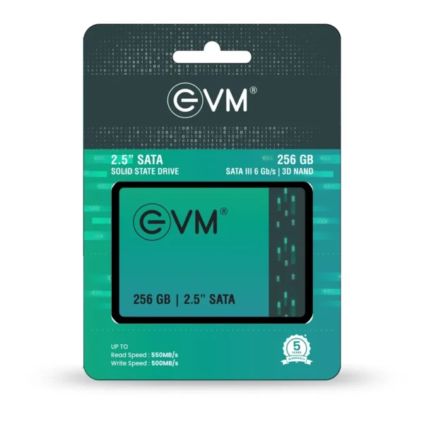 EVM 256GB 2.5-Inch SATA 3D TLC NAND Flash Fast Performance Internal SSD ( EVM25/256GB )