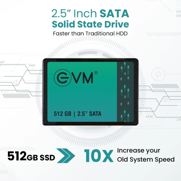 EVM 512GB 2.5-Inch SATA 3D TLC NAND Flash Fast Performance Internal SSD ( EVM25/512GB ) - Image 3