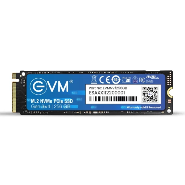 EVM 256GB M.2 NVME 2280 Pcle Gen 3x4 3D NAND TLC Internal SSD ( EVMNV/256GB ) - Image 2