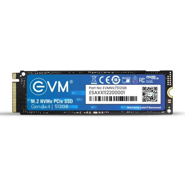 EVM 512GB M.2 NVME 2280 Pcle Gen 3x4 3D NAND TLC Internal SSD ( EVMNV/512GB ) - Image 2