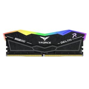 TeamGroup T-Force Delta RGB 16GB( 16GB x 1) DDR5 6000MHz CL38 Black Desktop Ram ( FF3D516G6000HC38J01 )