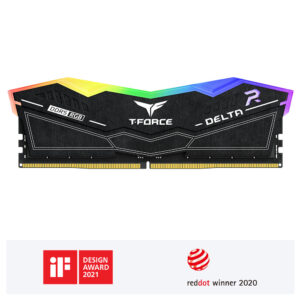 TeamGroup T-Force Delta RGB 32GB ( 32GB x 1) DDR5 6000MHz CL38 Black Desktop Ram ( FF3D532G6000HC38G01 )