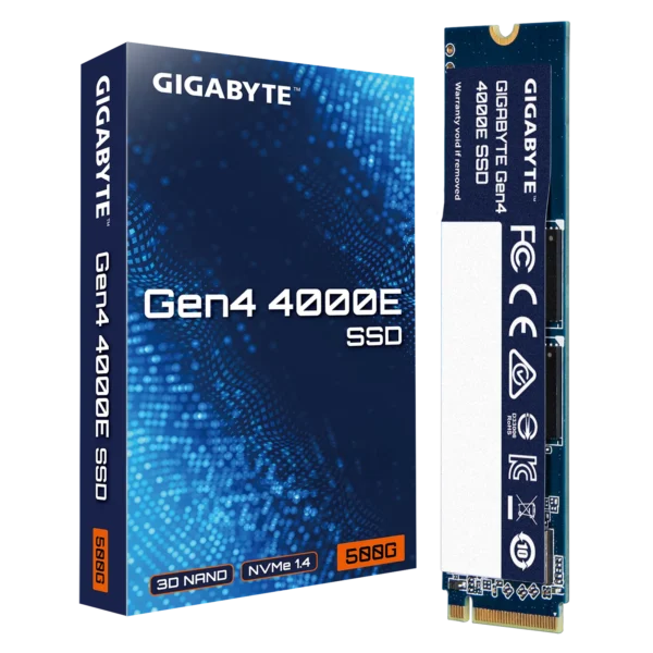 Gigabyte 4000E 500GB M.2 PCI Express 4.0x4 NVMe 1.4 Gen4 Internal SSD ( G440E500G )