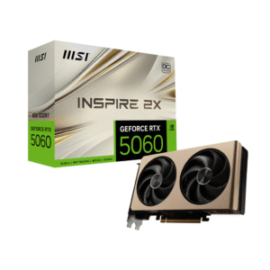 MSI GeForce RTX 5060 8G INSPIRE 2X OC 8GB GDDR7 128-bit Gaming Graphics Card Dual Fans ( G5060-8I2C )
