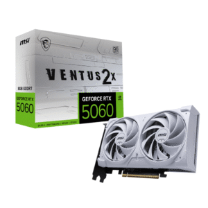 MSI GeForce RTX 5060 8G VENTUS 2X OC WHITE 8GB GDDR7 128-bit Gaming Graphics Card Dual Fans ( G5060-8V2CW )