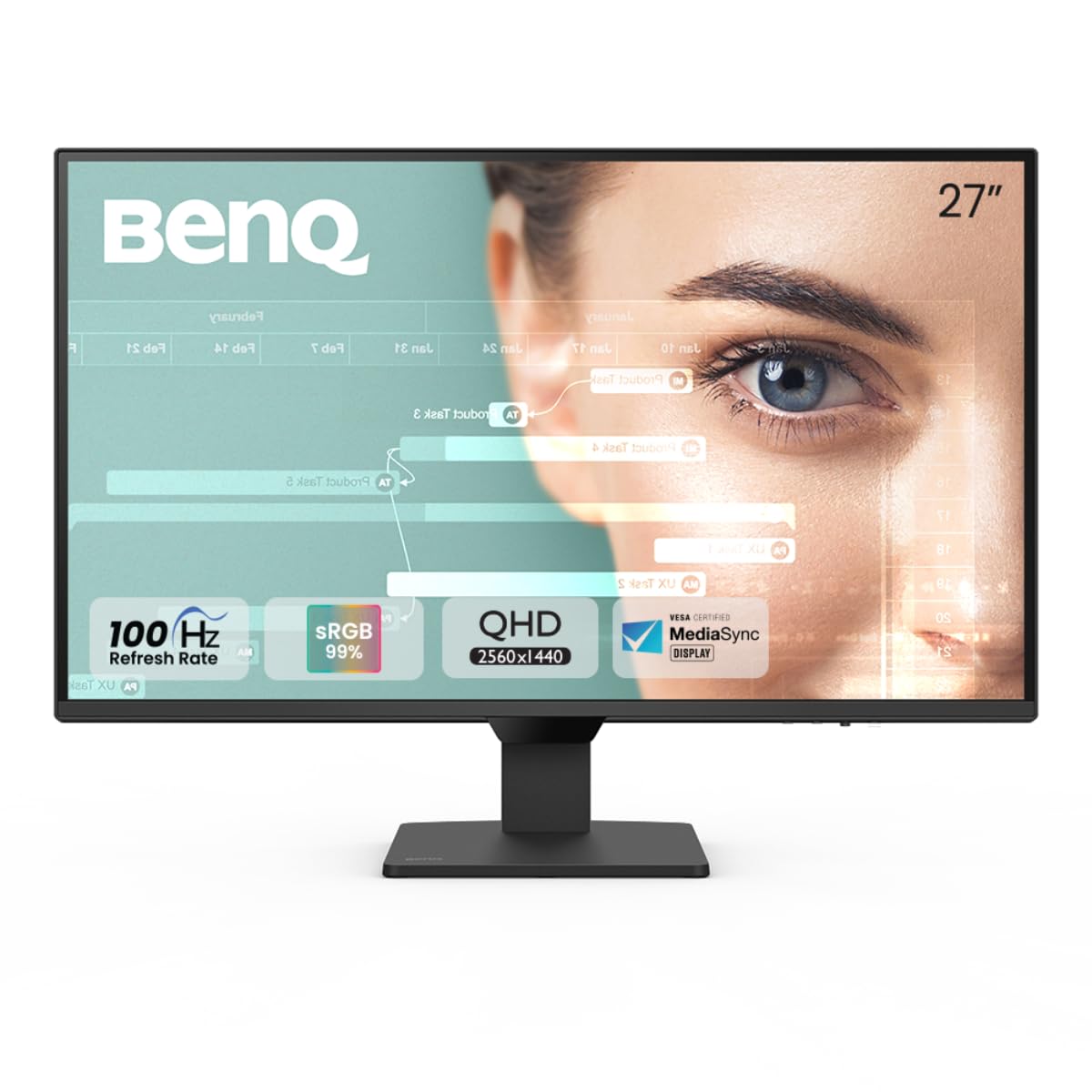 BenQ GW2790Q 27-inch 2K QHD IPS 100Hz 1ms Anti-Glare 99% sRGB Eye