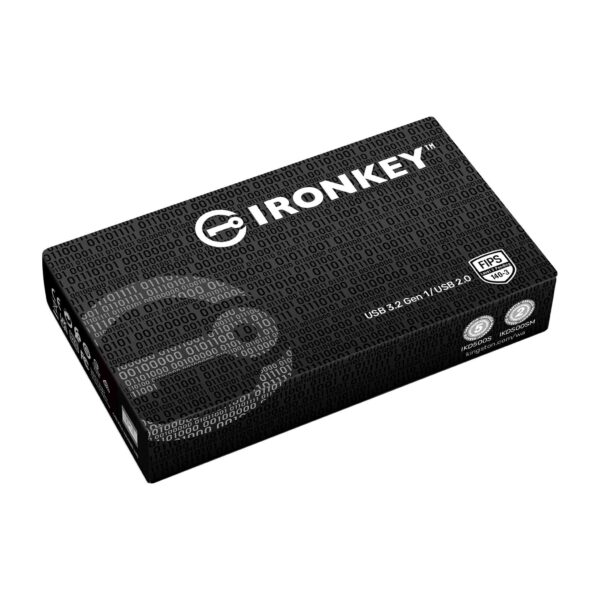 Kingston 128GB IronKey D500S hardware-encrypted USB 3.2 Gen 1 FIPS 140-3 Level 3 (Pending) Certified, XTS-AES 256-bit hardware encrypted, rugged zinc casing Pen Drive ( IKD500S/128GB ) - Image 3
