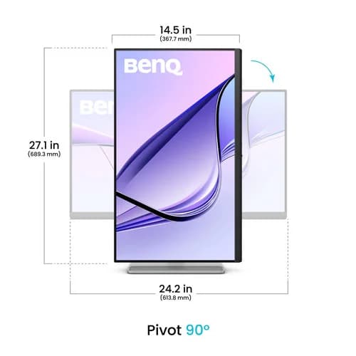 BenQ MA270U 27-inch 4K UHD IPS 60Hz 5 ms HDR10 LED backlight Built-in Speaker 95% P3 Color Gamut & Mac Color Tuning Technology Monitor - Image 4
