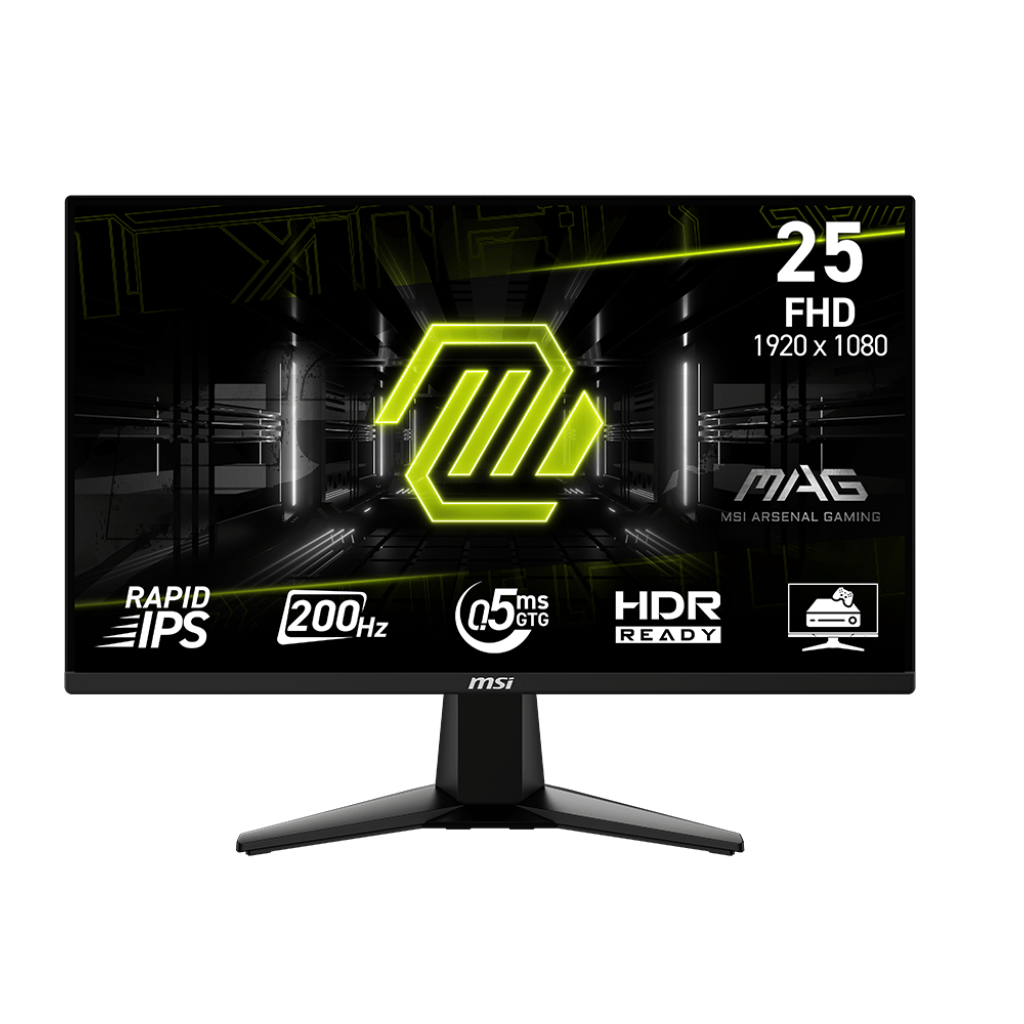 MSI MAG 255F E20 24.5-Inch Flat Rapid IPS FHD 200Hz 0.5ms (GtG, Min) AMD FreeSync Premium Anti-glare Gaming Monitor
