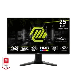 MSI MAG 255XF 24.5-Inch Flat Rapid IPS FHD 300Hz 0.5ms (GtG, Min.) AMD FreeSync Premium HDR Ready Anti-glare Gaming Monitor