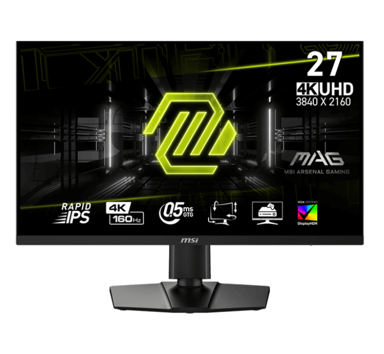 MSI MAG 274UPF E2 27 Inch Flat Rapid IPS UHD 160Hz 0.5ms (GtG, Min.) AMD FreeSync Anti-glare Gaming Monitor