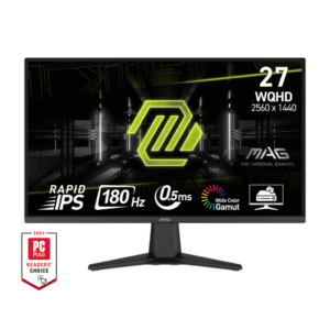 MSI MAG 275QF 27 Inch Flat Rapid IPS WQHD 180Hz 0.5ms (GtG, Min.) Adaptive-Sync HDR Ready Anti-glare Gaming Monitor