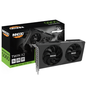 INNO3D GeForce RTX 5060 TWIN X2 8GB GDDR7 128-bit Gaming Graphics Card With Dual Fans ( N50602-08D7-195071N )