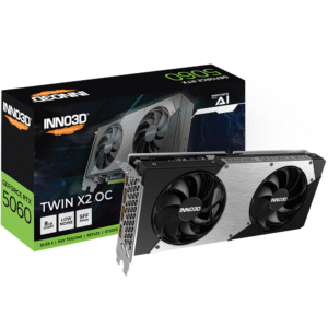 INNO3D GeForce RTX 5060 TWIN X2 OC 8GB GDDR7 128-bit Gaming Graphics Card With Dual Fans ( N50602-08D7X-195070N )