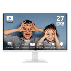 MSI PRO MP273QW E2 27 Inch Flat IPS WQHD 100Hz 1ms (MPRT), 4ms (GTG) Anti-glare Business Productivity Monitors