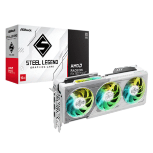 Asrock AMD Radeon RX 9070 XT Steel Legend 16GB GDDR6 256-Bit Gaming Graphics Card With Triple Fans ( RX9070XT SL 16G )