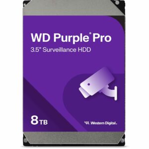 Western Digital WD Purple Pro 8TB 3.5-Inch SATA 7200 RPM 256MB Cache Surveillance Hard Disk Drive ( WD8002PURP )