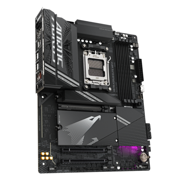 Gigabyte X870 AORUS ELITE WIFI7 ATX Motherboard ( AMD Socket AM5, Support AMD Ryzen 9000, 8000, 7000 Series Cpu, 4 x DDR5 RAM Slots, Max 256GB RAM Support ) - Image 3