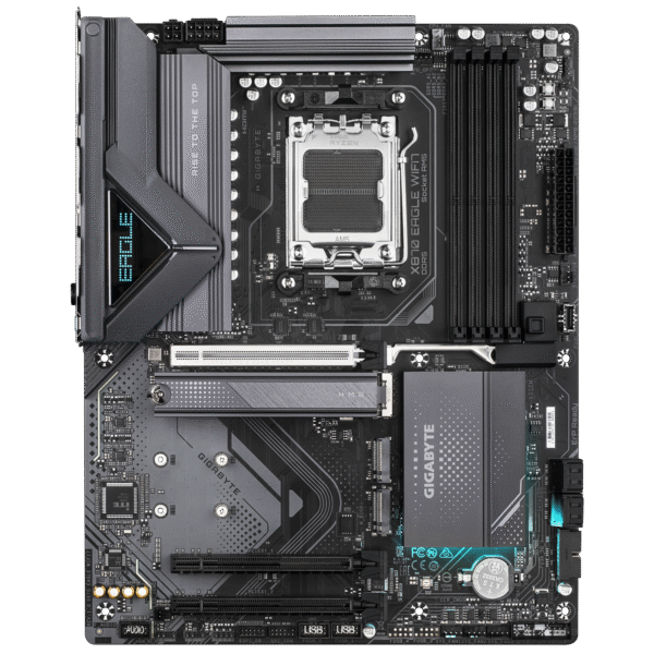Gigabyte X870 EAGLE WIFI7 ATX Motherboard ( AMD Socket AM5, Support AMD Ryzen 9000, 8000, 7000 Series Cpu, 4 x DDR5 RAM Slots, Max 256GB RAM Support ) - Image 4