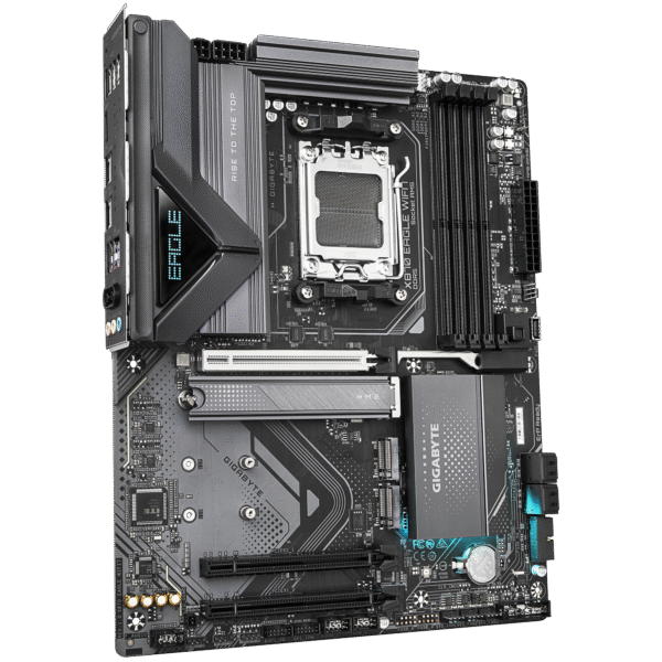 Gigabyte X870 EAGLE WIFI7 ATX Motherboard ( AMD Socket AM5, Support AMD Ryzen 9000, 8000, 7000 Series Cpu, 4 x DDR5 RAM Slots, Max 256GB RAM Support ) - Image 2