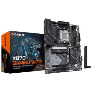 Gigabyte X870 GAMING WIFI6 ATX Motherboard ( AMD Socket AM5, AMD Ryzen 9000, 8000, 7000 Series Cpu, 4 x DDR5 RAM Slots, Max 256GB RAM Support )