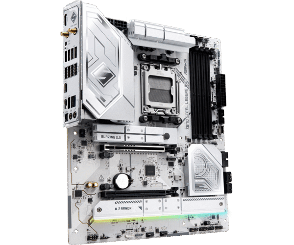 ASRock X870 Steel Legend WiFi ATX Motherboard ( AMD Socket AM5, Supports Ryzen 9000, 8000, 7000 Series AMD Cpu, 4 x DDR5 RAM Slots, Max 256GB RAM Support ) - Image 4
