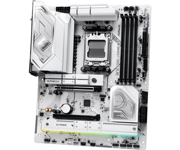 ASRock X870 Steel Legend WiFi ATX Motherboard ( AMD Socket AM5, Supports Ryzen 9000, 8000, 7000 Series AMD Cpu, 4 x DDR5 RAM Slots, Max 256GB RAM Support ) - Image 5
