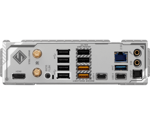ASRock X870 Steel Legend WiFi ATX Motherboard ( AMD Socket AM5, Supports Ryzen 9000, 8000, 7000 Series AMD Cpu, 4 x DDR5 RAM Slots, Max 256GB RAM Support ) - Image 6