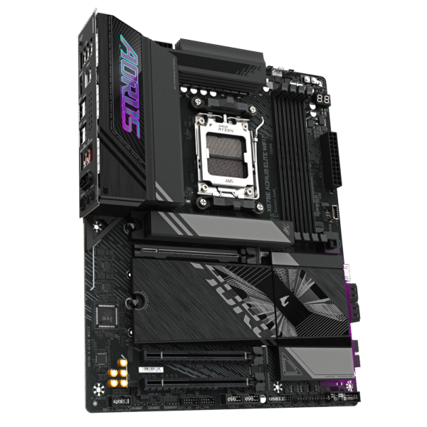 Gigabyte X870E AORUS ELITE WIFI7 (rev. 1.2) ATX Motherboard ( AMD Socket AM5, Supports AMD Ryzen 9000, 8000, 7000 Series Cpu, 4 x DDR5 RAM Slots, Max 256GB RAM Support ) - Image 3