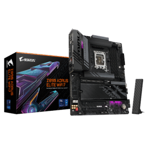 Gigabyte Z890 AORUS ELITE WIFI7 ATX Motherboard ( Intel LGA1851 Socket, Support for Intel Core Ultra Cpu, 4 x DDR5 RAM Slots, Max 256GB RAM Support )