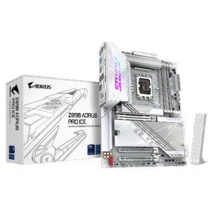 Gigabyte Z890 AORUS PRO ICE ATX Motherboard ( Intel Socket 1851, Support Intel Core Ultra Cpu, 4 x DDR5 RAM Slots, Max 256GB RAM Support )