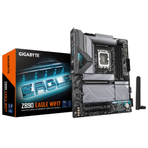 Gigabyte Z890 EAGLE WIFI7 ATX Motherboard ( Intel Socket LGA1851, Support Intel Core Ultra Cpu, 4 x DDR5 RAM Slots, Max 256GB RAM Support )