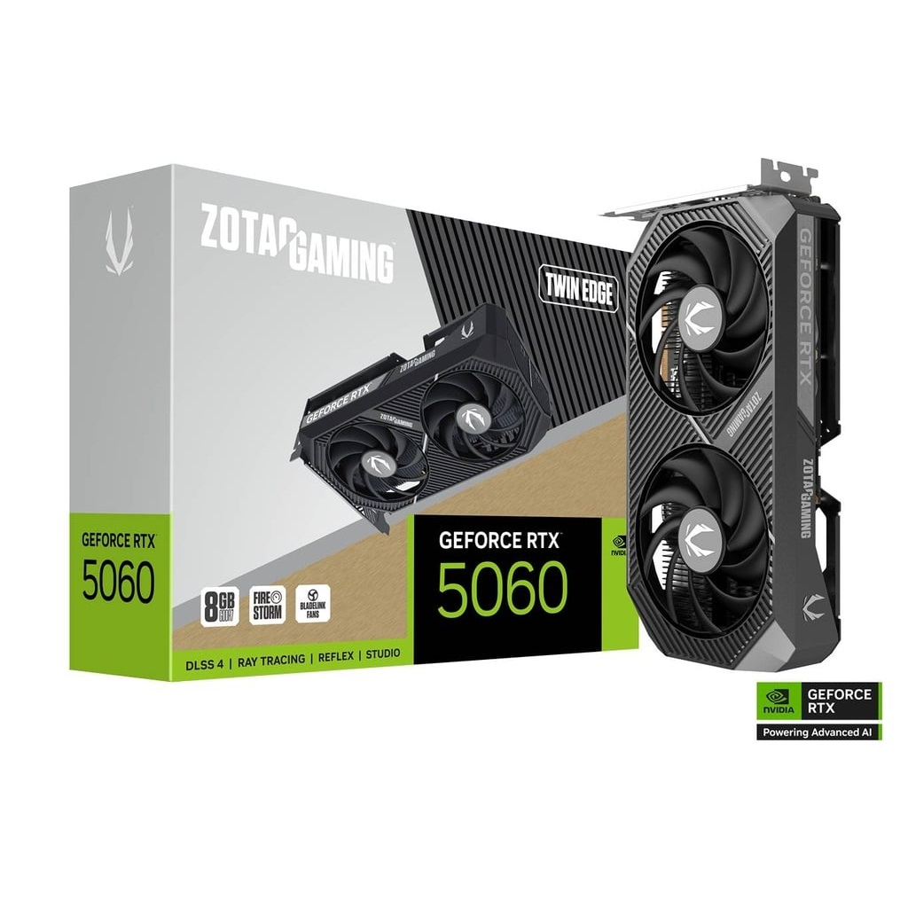 ZOTAC GAMING GeForce RTX 5060 Twin Edge 8GB GDDR7 128-bit Gaming