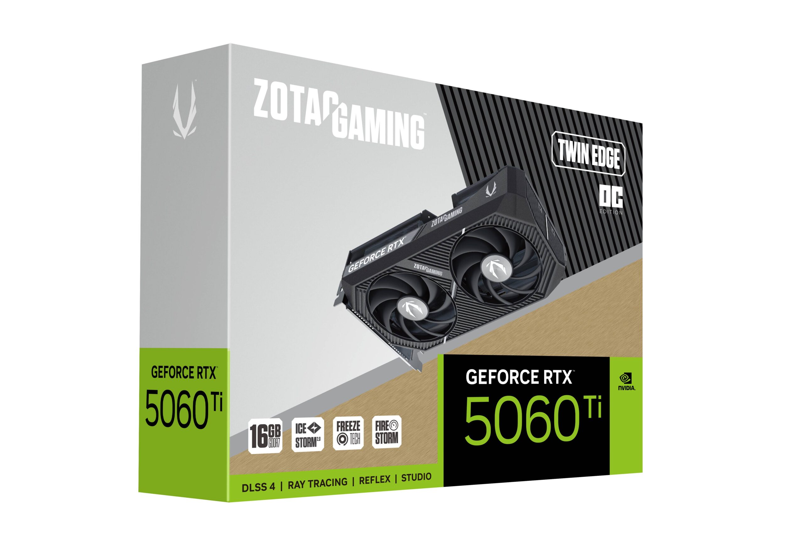 ZOTAC GAMING GeForce RTX 5060 Ti 16GB Twin Edge OC 16GB GDDR7 128-bit Gaming Graphics Card With Dual Fans ( ZT-B50620H-10M ) - Image 2