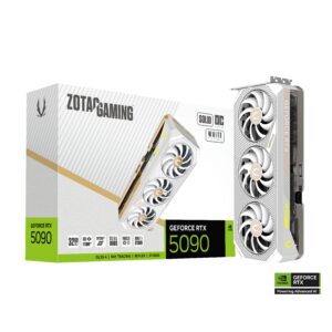 ZOTAC GAMING GeForce RTX 5090 SOLID OC White Edition 32GB GDDR7 512-bit Gaming Graphics Card With Triple Fans ( ZT-B50900Q-10P )