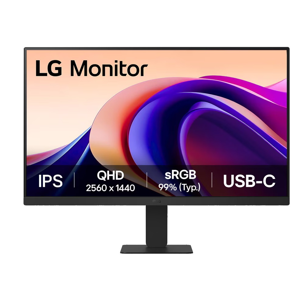 LG 24U631A-B 23.8 Inch QHD IPS 100Hz 5ms (GtG at Faster) Monitor With USB-C