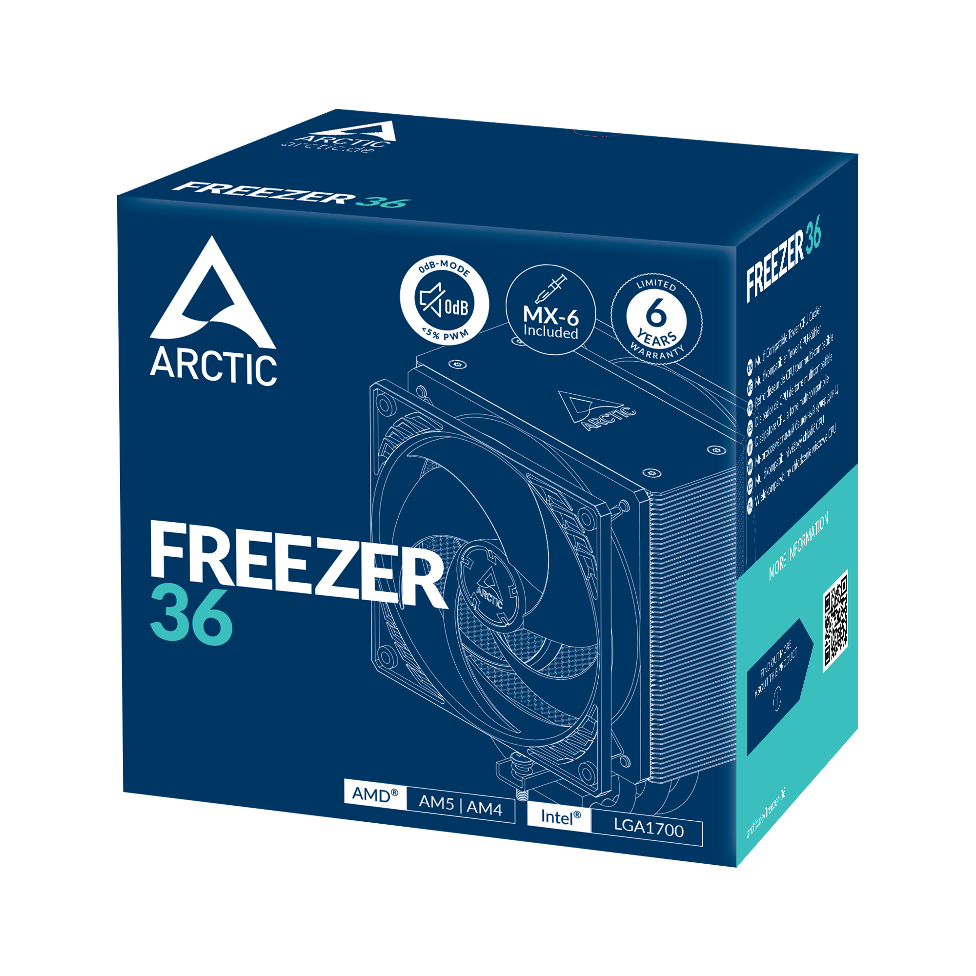 Arctic Freezer 36 Multi Compatible Tower CPU Air Cooler ( ACFRE00121A ) - Image 7