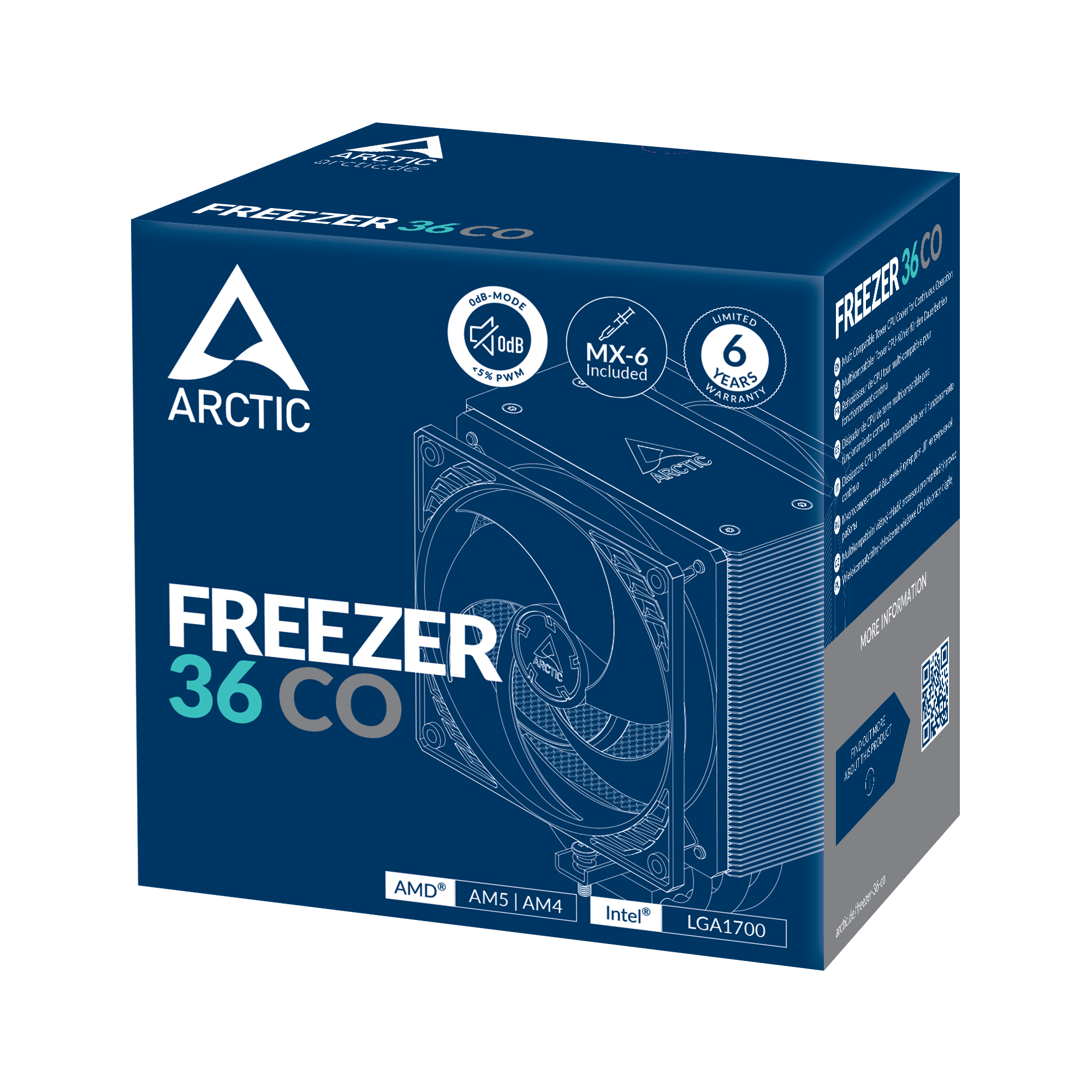 Arctic Freezer 36 CO Multi Compatible Tower CPU Air Cooler Cooler for Continuous Operation ( ACFRE00122A ) - Image 6