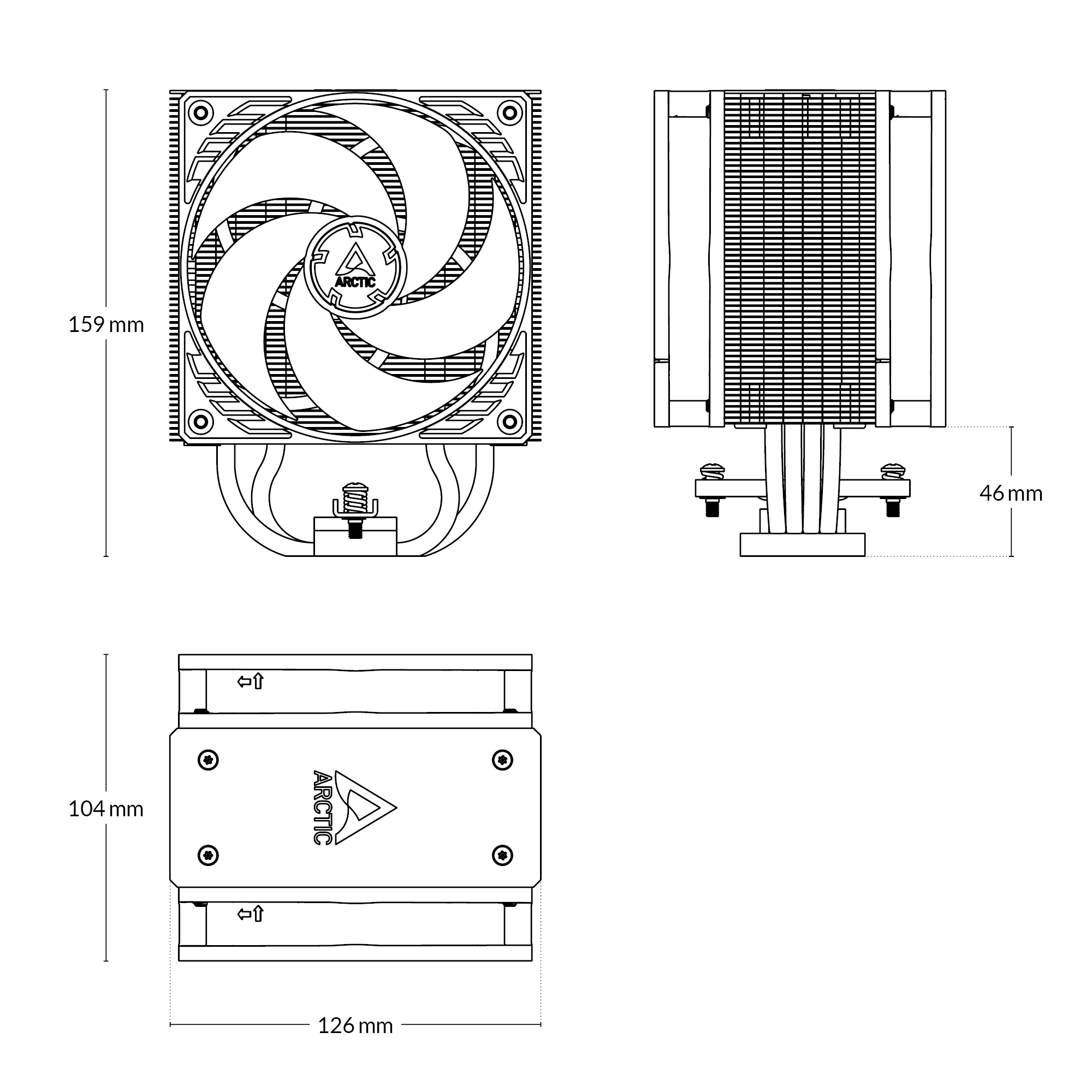 Arctic Freezer 36 CO Multi Compatible Tower CPU Air Cooler Cooler for Continuous Operation ( ACFRE00122A ) - Image 7